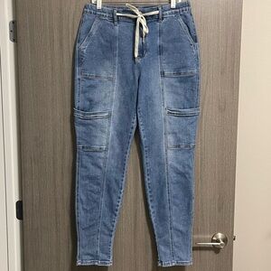 Judy Blues Meadow Breeze Jogger - High Rise Drawstring & Stretchy - Size 11 | 30